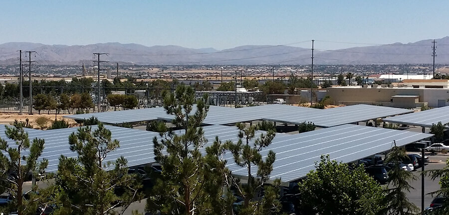 Solar PV Carport at Desert Valley Hospital